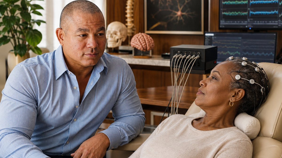Neurofeedback EEG training session